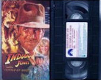 INDIANA JONES and the Temple of Doom VHS Movie Film Video Tape