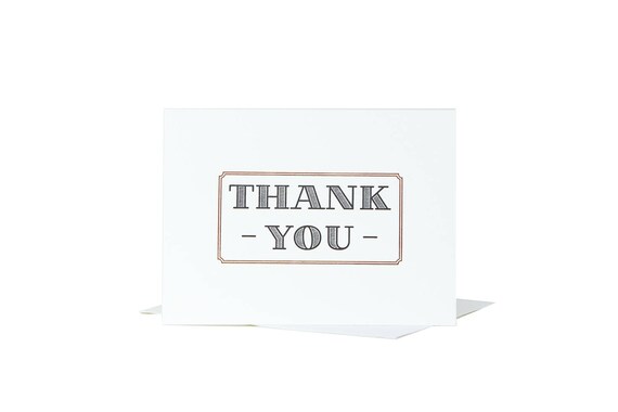 thank you card blank