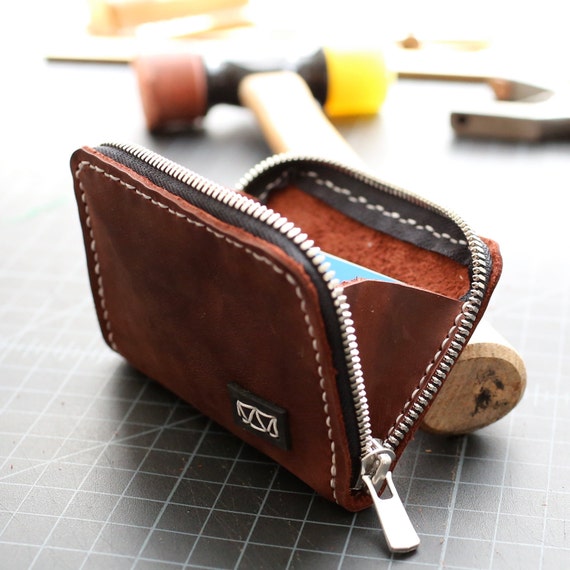 Knox Hand-stitched Leather Zipper Wallet Featured in Esquire