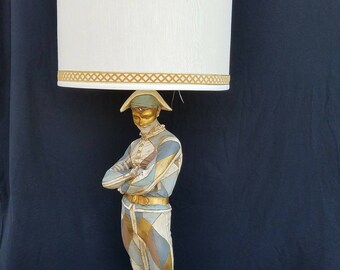Marbro Hollywood Regency Vintage Harlequin Jester Lamp