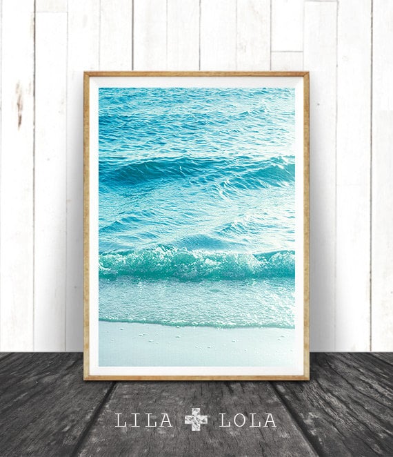 Beach Photography Printable Wall Art Modern Coastal Large