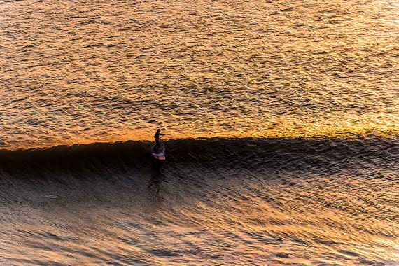 SUNSET SURFER. Surfing Picture, Surf Print, photographic Print, Limited Edition Print