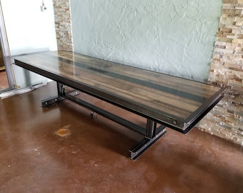 Industrial Steel And Reclaimed Wood Conference Table #064 \u2022 Furniture N industrial wood furniture. Industrial Steel And Reclaimed Wood Conference Table #064 \u2022 Furniture N