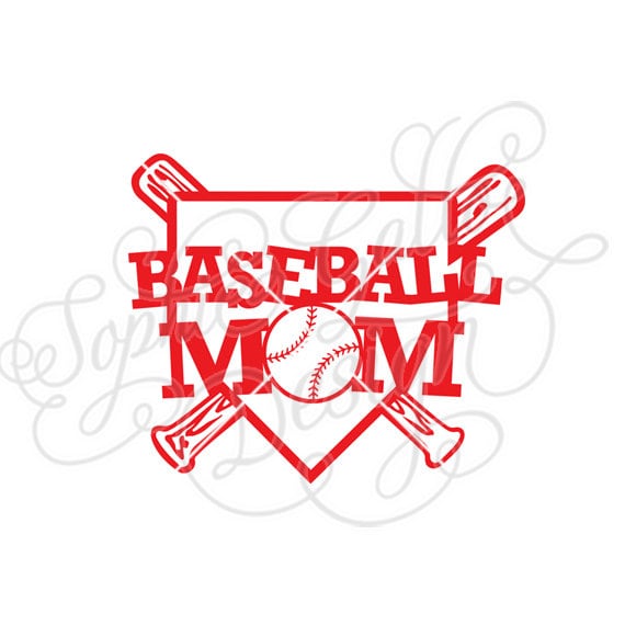 Download Baseball Mom Home plate design SVG DXF digital download file
