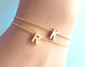 Personalized, Letter, Initial, Gold, Silver, Anklet, Capital letter, Alphabet, Ankle, Jewelry, Birthday, Friendship, Gift, Jewelry