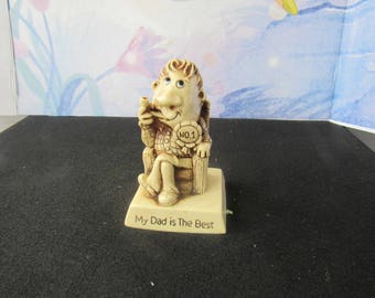 Vintage 1976 R & W Berries Co Sillisculpture Figurine 9231 My Dad Is The Best 2703