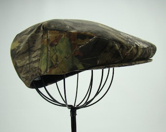 Mossy Oak Camouflage Flat Jeff Cap, Ivy Cap, Driving Cap