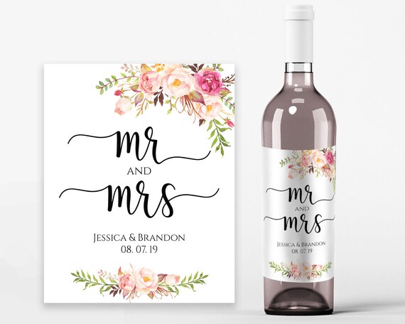 Wedding Wine Labels Wedding Wine Printable Wine Label Template