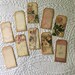 Journal Tags -- Vintage Ephemera - Set of 10