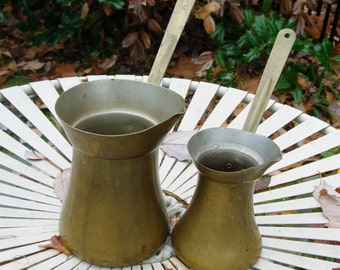 Pitchers Brass-Plated Long-Handled Vintage 12oz and 32oz