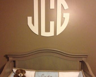 Wood Monogram Letters - Wall Hanging - Nursery Decor Letters - Teen Room Decor - Wooden letters