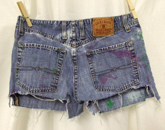 Distressed Daisy Duke Lucky Shorts Womens Size 2 Boho