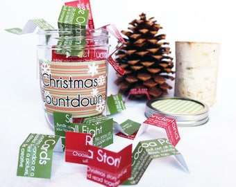 Christmas Countdown Activity Jar Advent Calendar