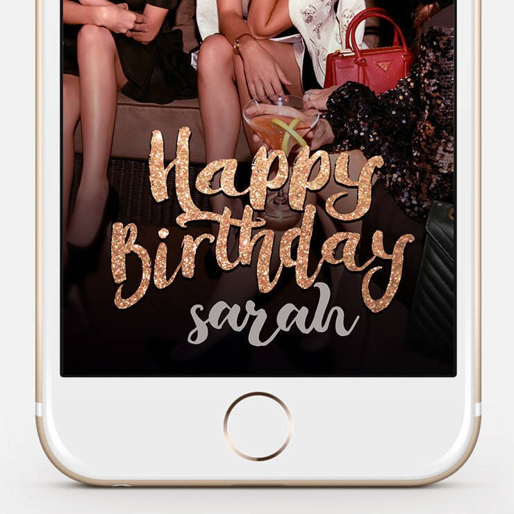 LIMITED TIME Snapchat Filter Birthday Snapchat Geofilter