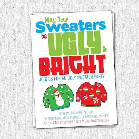 Christmas Sweater Invitations 9