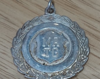 Solid sterling silver hallmarked medallion