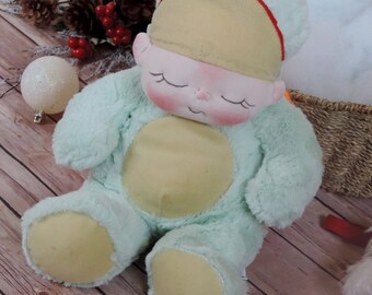 Cloth Doll Stuffed Animal Turtle The Thrift Store BeBe Baby Turtle for Charity Adopt Him To Help US Schools Fundraiser Artist Bear
