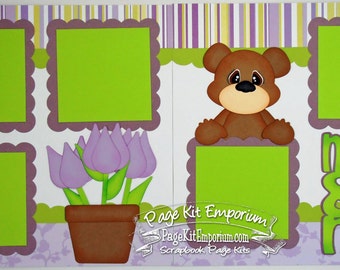 Scrapbook Page Kit Mother's Day Mom & Me 2 page Scrapbook Layout 123