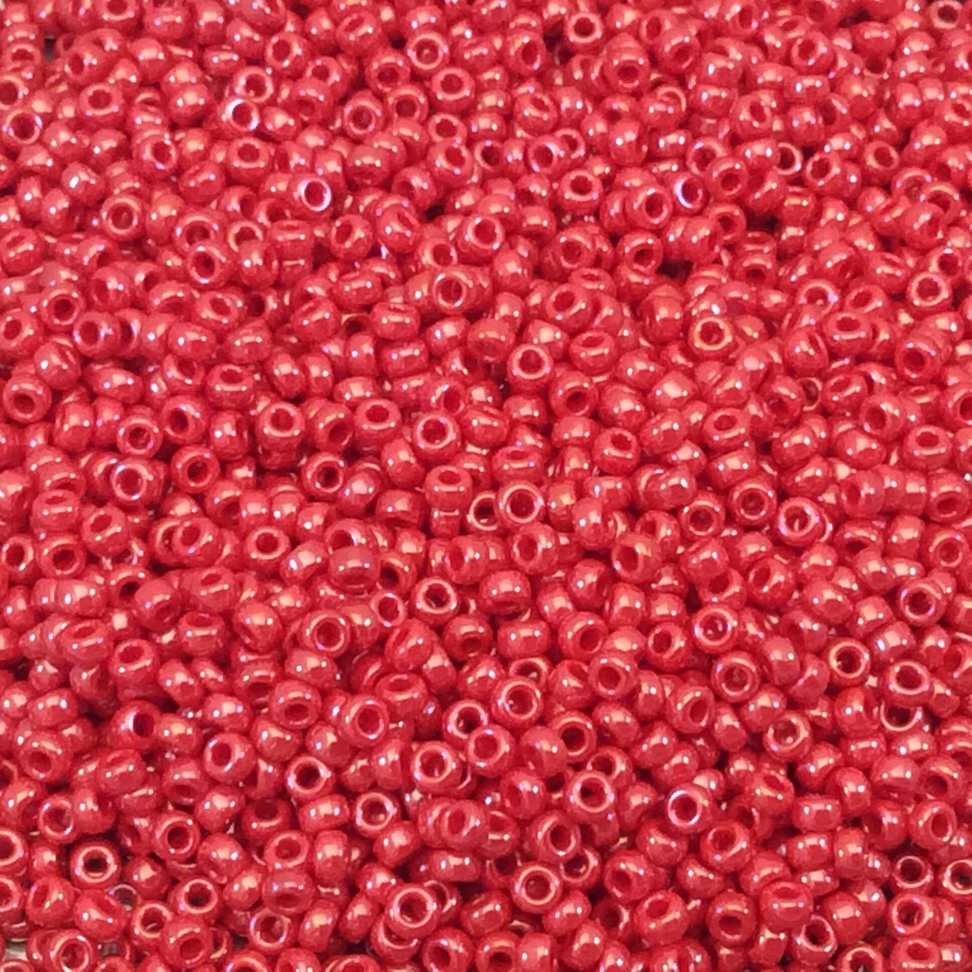 Size 11 0 Luster Finish Opaque Red Luster Color Miyuki Glass Seed Beads Sold Size 11 0 Luster Finish Opaque Red Luster Color Miyuki Glass Seed Beads Sold