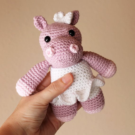 Hippo - Animalius. Crochet Doll, Amigurumi Toy, Crocheting, Made to Order, Animal Crochet, Cute Children Gift, Nursery Doll, DIY, Art Crafts
