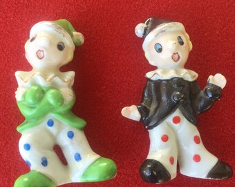 Vintage clown figurines Japan