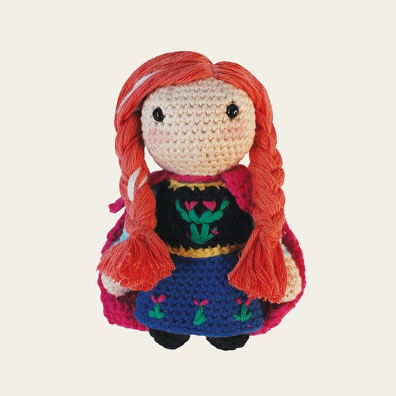Anna, Frozen - Disney Princess. Amigurumi Pattern PDF.
