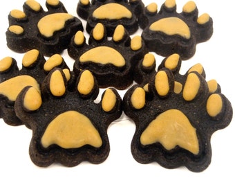 Organic Dog Treats - Paws Up - Mini Paws - All Natural Dog Treats Organic Vegetarian Carob Cake - Shorty's Gourmet Treats