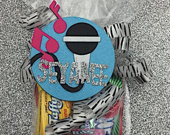 Rockstar Birthday - Rockstar Party - Rock Star Birthday - Rock Star Party - Rock Star Baby Shower - Rock and Roll Party - Microphone Tag