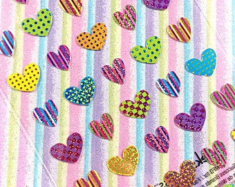 Kawaii hearts sticker sheet - kawaii sticker sheet - sticko