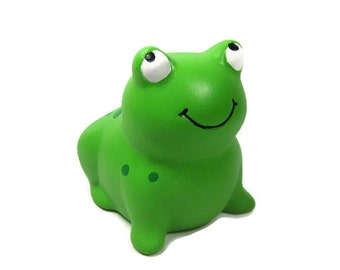 Freddy the Frog Bank Ready to be Personalized Coin Bank