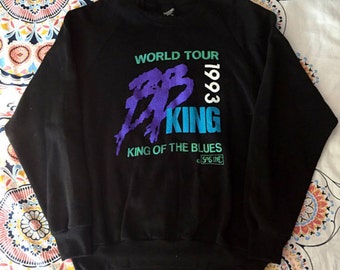 1993 BB King Tour Sweatshirt with Glitter
