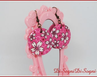 Hand Painted SAKURA Earrings
