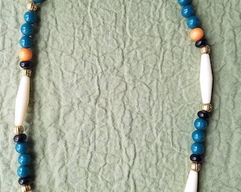 Vintage Carol Dauplaise beaded necklace 1970's patent#3984900
