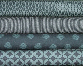 Indigo Fat Quarter Bundle of 4 by Moda - Only 2 Left