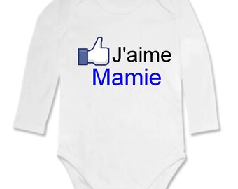 Onesie Message I love Grandma