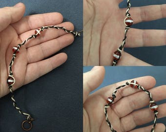 Fall Woven Beaded Bracelet