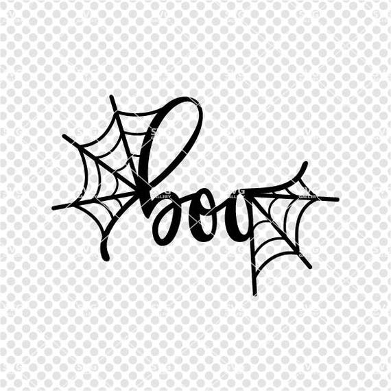 Download Halloween SVG boo SVG Digital cut file spider web svg