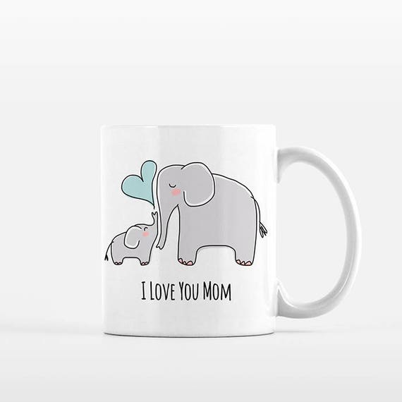 Mom Mothers Day Gift for Mom from Son Mom and Baby Elephant Mug New Mom Gift for Mom Mug Grandma Mug New Grandma Gift Mom Coffee Mug
