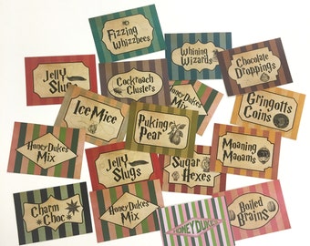 Harry potter sweet labels printable free
