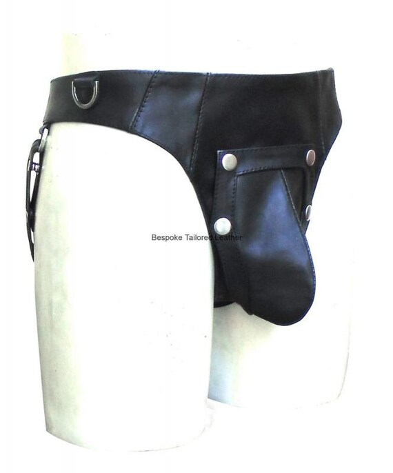 Leather Jocks Jockstarp Jock Strap With Pouch BTLN001
