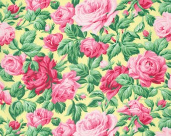 Snapshot Rose Garden Verna Mosquera Cotton Fabric PWVM113butter