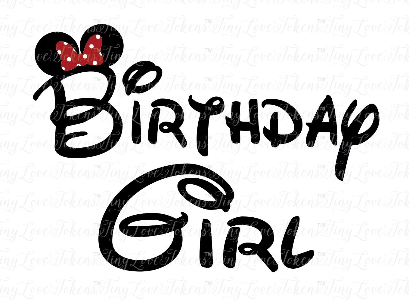 Download Disney Birthday Girl Design for Silhouette and other craft