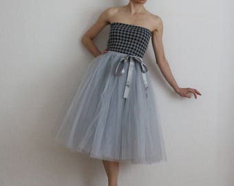 Tulle petticoat Light version grey 70 cm