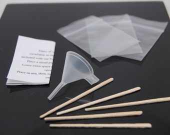 Small Plastic Funnel Kit to Fill Cremation Urn Jewelry