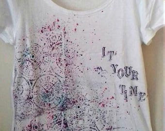 T-shirt Women 100% cotton ' It's YOUR TIME '