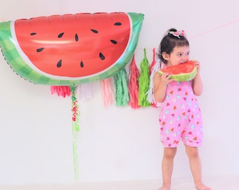 Watermelon Balloon - Watermelon Party - BBQ Baby Shower - Fruit Party - Watermelon Birthday - Summer Party - Cookout - Picnic Party - Beach