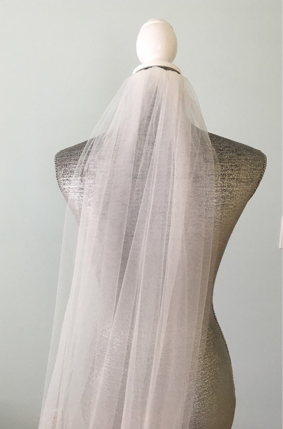 one tier wedding veils