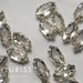 10 x 5mm Navette, 42pcs ClearCrystal, Fancy Stone & Claw Setting