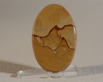 Cripple Creek Jasper Cabochon. Handcrafted USA. Natural Gemstone.