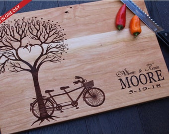 Engraved Board, Cutting Board, Wood Cutting Board, Wedding Present, Personalized Cutting Board, Wedding Gift, Custom Board, Cheese Board